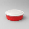 Printed Paper Bowls with Clear Lids for Takeaway Printed Paper Bowls with Clear Lids for Takeaway