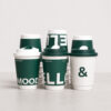 Printed Paper Coffee Cup with Sip Lid Printed Paper Coffee Cup with Sip Lid