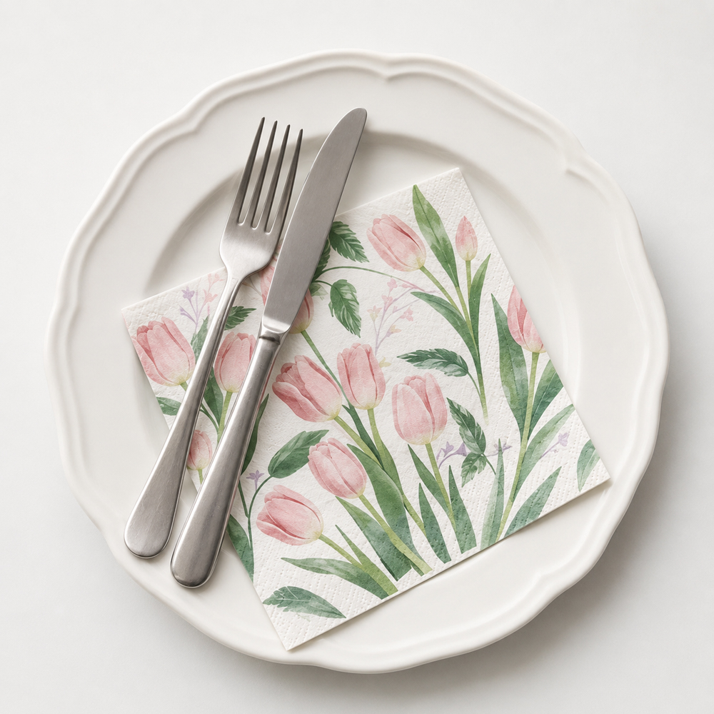 Printed Paper Napkins for Restaurant Table Service