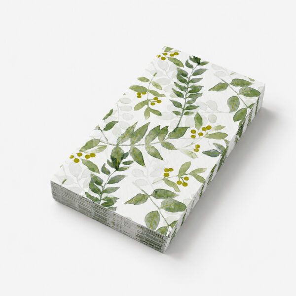 Printed Paper Napkins with Floral Botanical Designs Printed Paper Napkins with Floral Botanical Designs