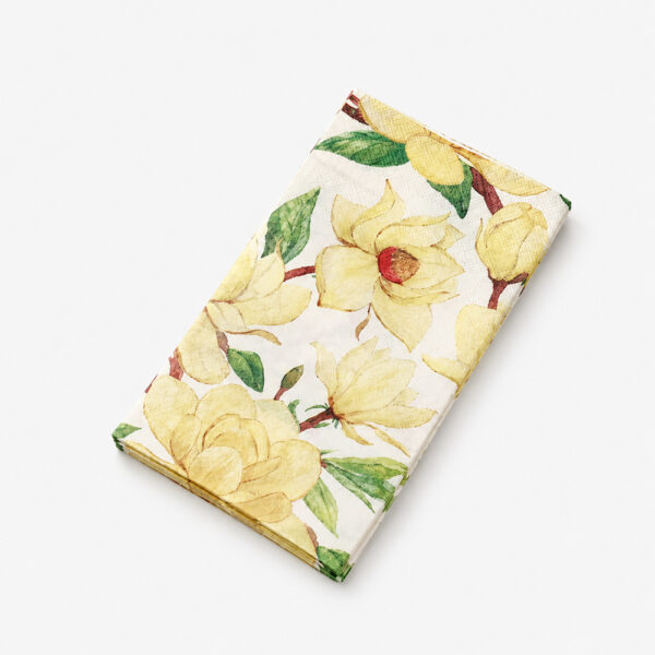 Printed Paper Napkins with Floral and Citrus Designs Printed Paper Napkins with Floral and Citrus Designs
