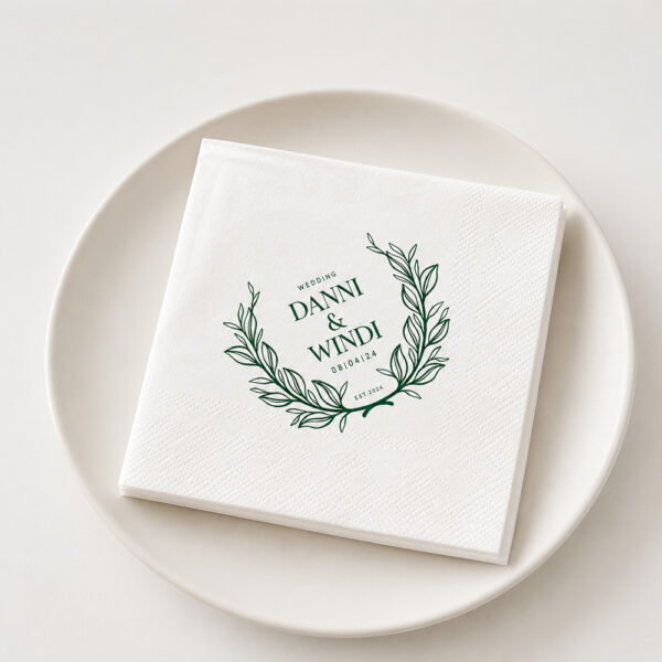 Printed Paper Wedding Napkins for Event Table Service Printed Paper Wedding Napkins for Event Table Service