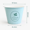 Printed Plastic Yogurt Cup with Peelable Foil-Style Lid Printed Plastic Yogurt Cup with Peelable Foil-Style Lid