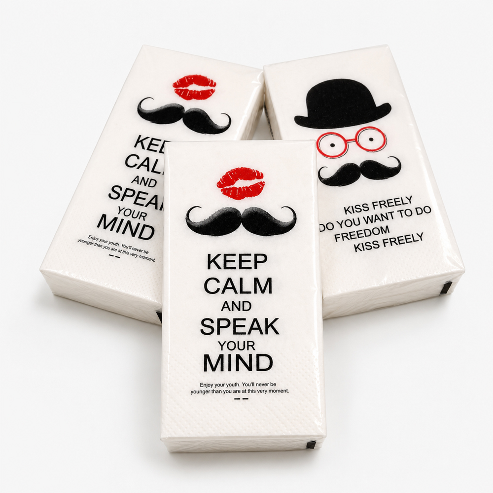 Printed Pocket Tissue Packs for Travel and Retail