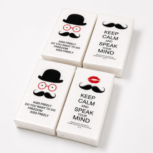 Printed Pocket Tissue Packs for Travel and Retail Printed Pocket Tissue Packs for Travel and Retail