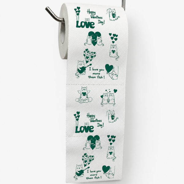 Printed Toilet Paper Roll for Valentine Retail Printed Toilet Paper Roll for Valentine Retail