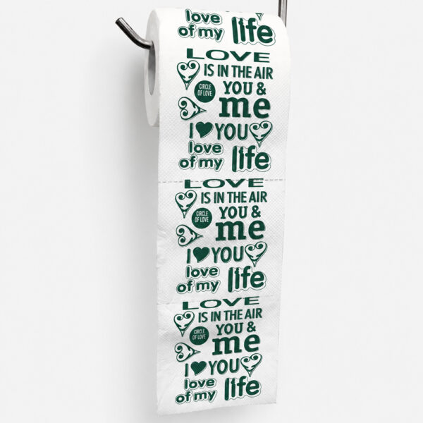 Printed Toilet Paper Roll for Valentine Retail Printed Toilet Paper Roll for Valentine Retail