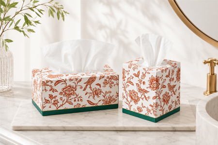 Private-label facial tissue boxes for wholesale buyers