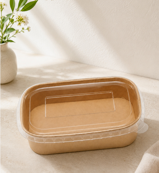 Private-label paper bowls with logo printing options