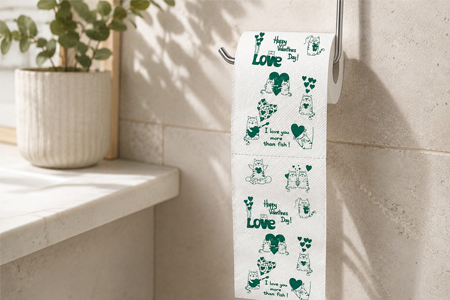 Private-label toilet paper product range for importers