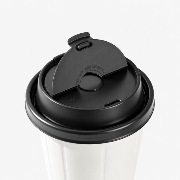 Reclosable Flip-Top Cup Lid for Takeaway Beverage Service Reclosable Flip-Top Cup Lid for Takeaway Beverage Service