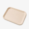 Rectangular Bamboo Fiber Tray for Cafe & Dining Service