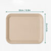 Rectangular Bamboo Fiber Tray for Cafe & Dining Service