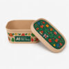Rectangular Paper Bowl with Custom Print and Lid Rectangular Paper Bowl with Custom Print and Lid