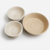 Round Bamboo Fiber Bowl with Lid for Takeaway Meals Round Bamboo Fiber Bowl with Lid for Takeaway Meals