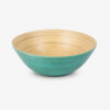 Round Bamboo-Style Bowl for Salad and Snack Serving Round Bamboo-Style Bowl for Salad and Snack Serving
