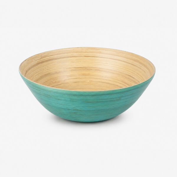 Round Bamboo-Style Bowl for Salad and Snack Serving Round Bamboo-Style Bowl for Salad and Snack Serving