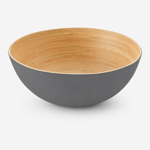 Round Bamboo-Style Bowl for Salad and Snack Serving Round Bamboo-Style Bowl for Salad and Snack Serving