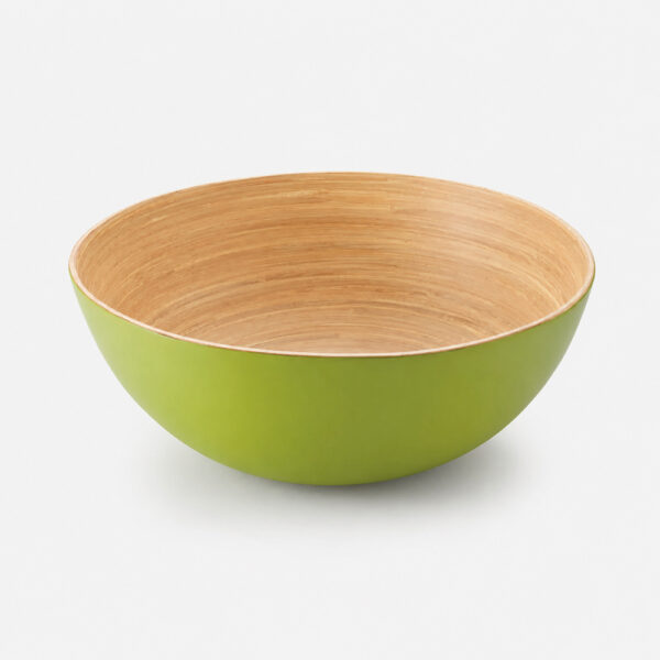 Round Bamboo-Style Bowl for Salad and Snack Serving Round Bamboo-Style Bowl for Salad and Snack Serving