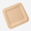 Round Bamboo-Style Disposable Plate for Catering