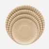 Round Disposable Bamboo Plate for Catering Service
