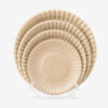Round Disposable Bamboo Plate for Catering Service