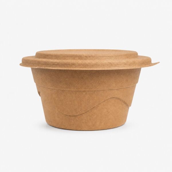 Round Molded Bamboo Fiber Bowl with Lid for Takeaway Round Molded Bamboo Fiber Bowl with Lid for Takeaway