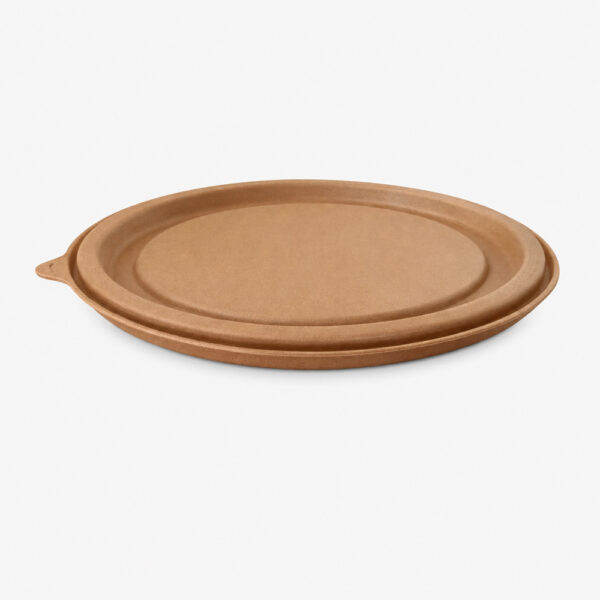 Round Molded Bamboo Fiber Bowl with Lid for Takeaway Round Molded Bamboo Fiber Bowl with Lid for Takeaway