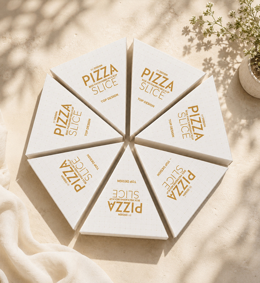 Single slice pizza box for grab-and-go food service