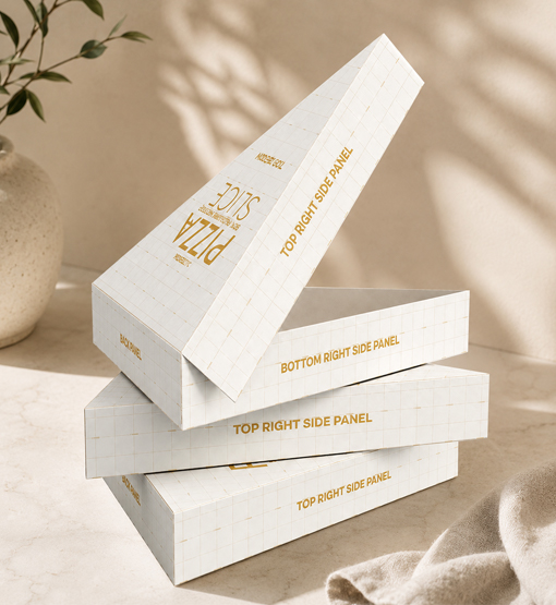 Single slice pizza box for grab-and-go food service