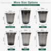 Smoky Clear Milk Tea Cup with Black Sip Lid