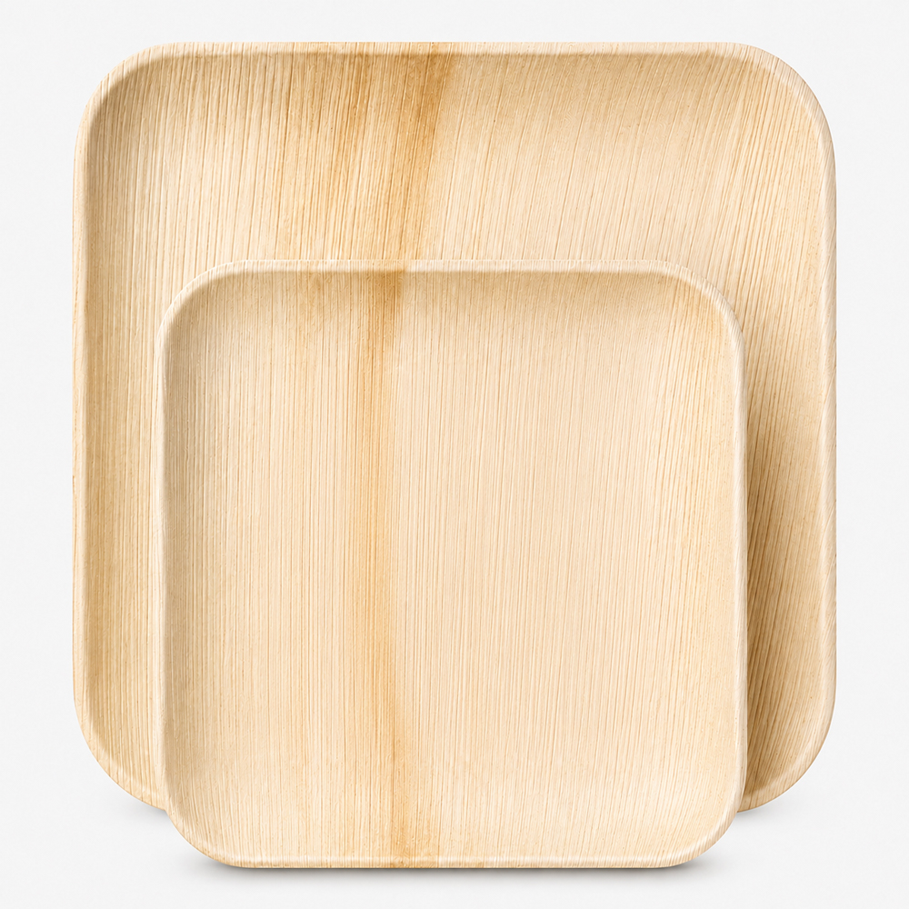 Square Areca Palm Leaf Plates for Catering