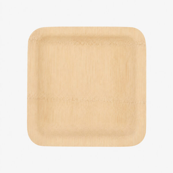 Square Disposable Bamboo Plates for Catering