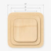 Square Disposable Bamboo Plates for Catering