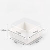 Square Paper Tray with Clear Lid for Hamburgers