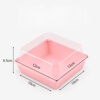 Square Paper Tray with Clear Lid for Hamburgers