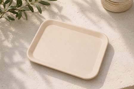 Stackable bamboo serving trays for wholesale buyers
