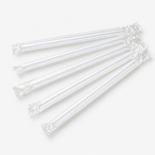 Straight Plastic Drinking Straws for Beverage Service