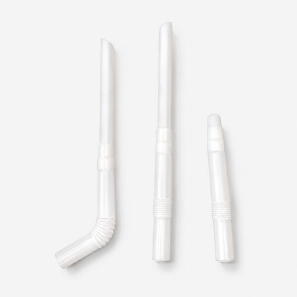 Telescopic Plastic Straws with Flexible Bend