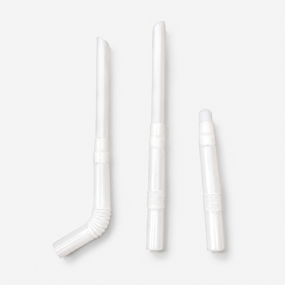 Telescopic Plastic Straws with Flexible Bend