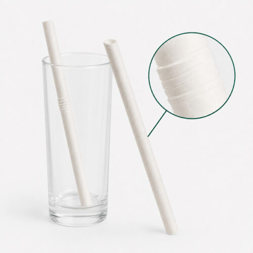 Telescopic White Paper Straws for Beverage Service Telescopic White Paper Straws for Beverage Service
