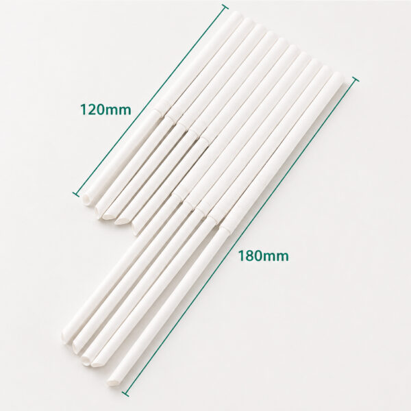 Telescopic White Paper Straws for Beverage Service Telescopic White Paper Straws for Beverage Service