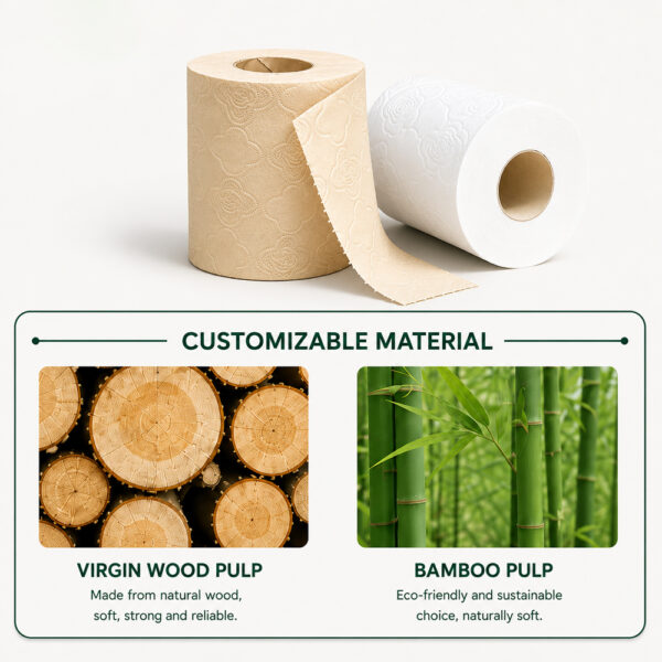 Toilet Paper Rolls with Custom Embossing Options Toilet Paper Rolls with Custom Embossing Options