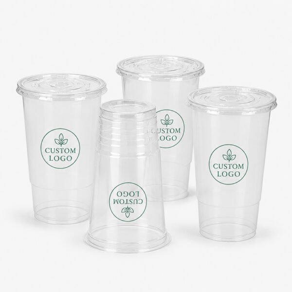 Torch Base PP Cup with Flat Lid, 32 oz