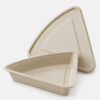Triangular Bamboo Fiber Tray for Pizza and Crepe Slices