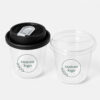 U-Shaped Clear PET Cup with Multiple Lid Options U-Shaped Clear PET Cup with Multiple Lid Options