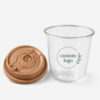 U-Shaped Clear PET Cup with Multiple Lid Options U-Shaped Clear PET Cup with Multiple Lid Options