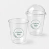 U-Shaped Clear PET Cup with Multiple Lid Options U-Shaped Clear PET Cup with Multiple Lid Options