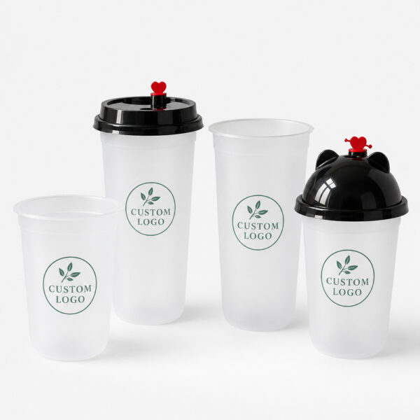 U-Shaped Frosted PP Cup for Bubble Tea Takeaway Drinks U-Shaped Frosted PP Cup for Bubble Tea Takeaway Drinks