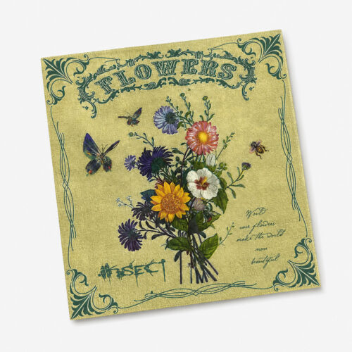 Vintage Floral Printed Paper Napkin for Catering Vintage Floral Printed Paper Napkin for Catering